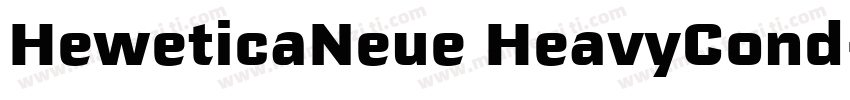 HeweticaNeue HeavyCond字体转换